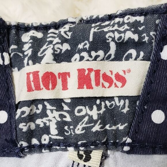 Hot Kiss Shorts Navy Polkadot & Lace - Picture 9 of 10
